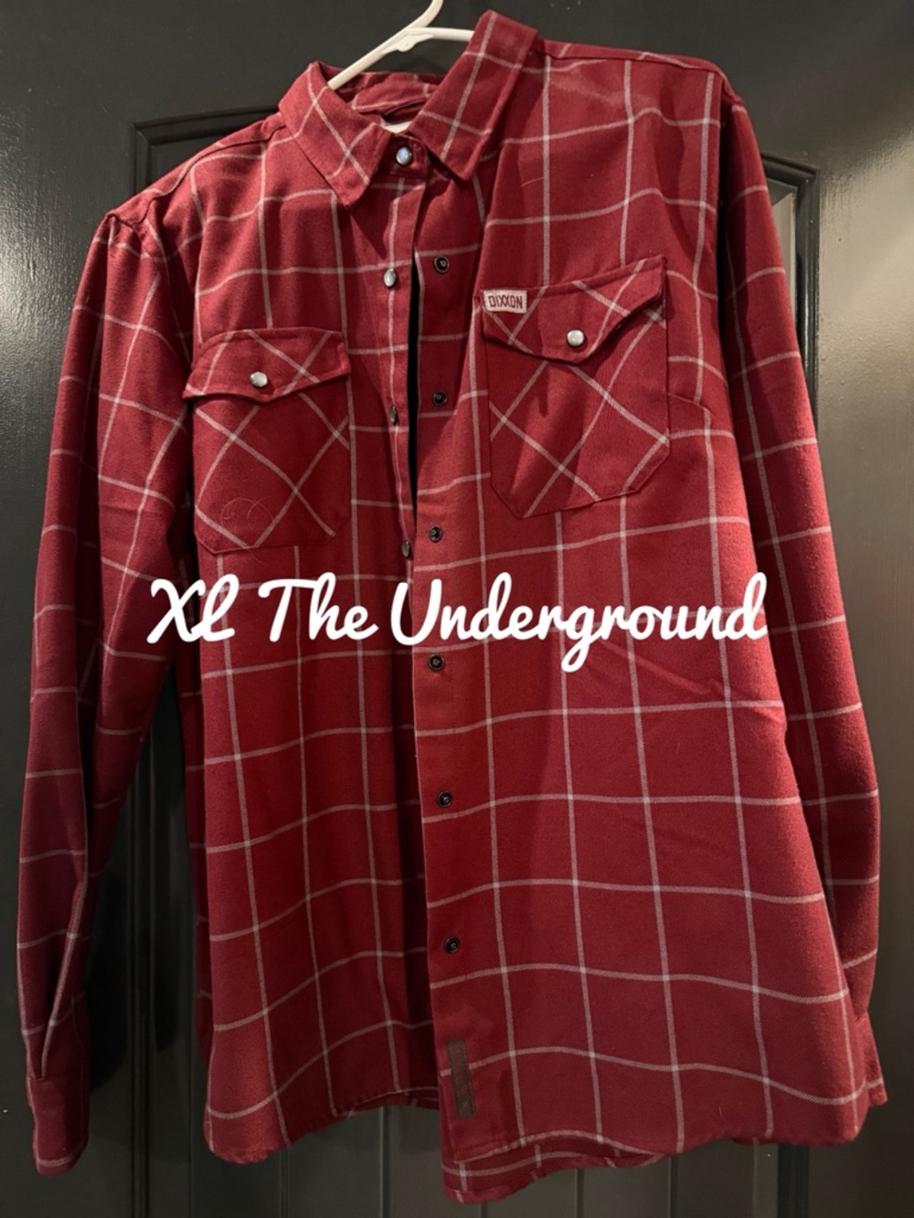 Dixxon- Underground Red Button-Down Shirt